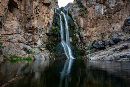 scenic view of water fall from al hada, Taif, Saudi Rabia