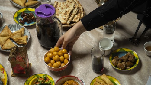 فطور عائلة سعودية برمضان ، سفرة رمضان