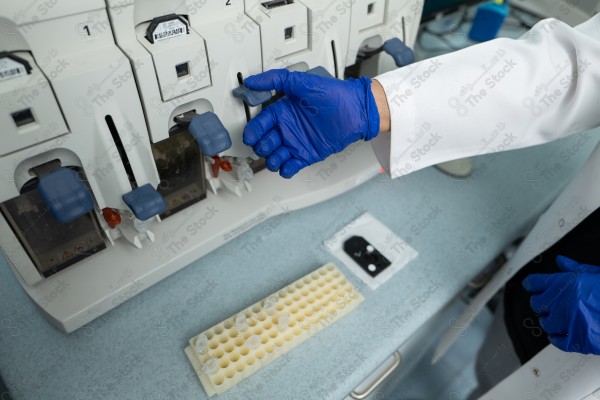 A picture of a group of medical tools used in a blood test