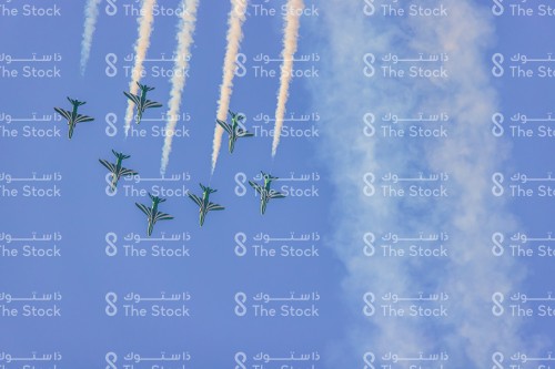 Aircraft show for the Saudi National Day