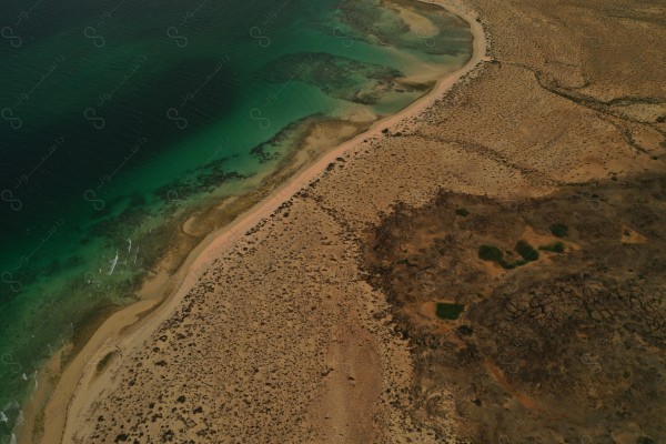 صورة جوية لأحد جزر فرسان الجميلة