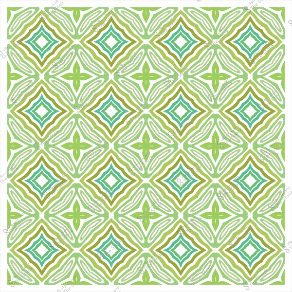 نمط هندسي بألوان خضراء وزرقاء يشكل تصميمًا متماثلاً.