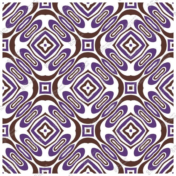 نمط هندسي يتكون من أشكال ماسية وأشكال متكررة باللونين البنفسجي والبني.