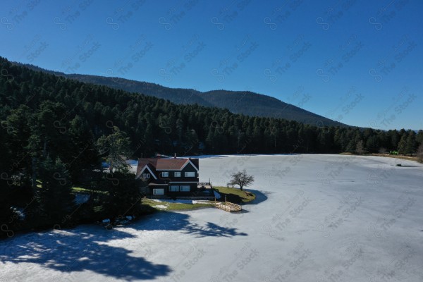 A picture from the lake of Bolu city in Turkey