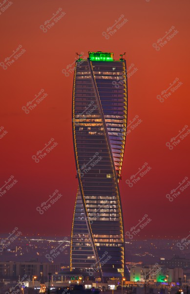 Majdoul Tower looks stuning sunset time