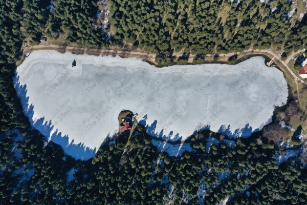 A picture from the lake of Bolu city in Turkey