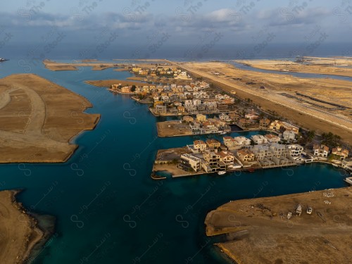 صورة جويه لمدينة البحيرات شمال جدة