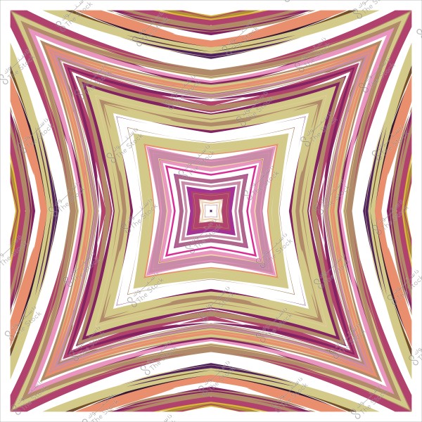 تصميم هندسي بأسلوب فن الأوب آرت مع خطوط ملونة متداخلة تتشكل في أنماط مربعة.
