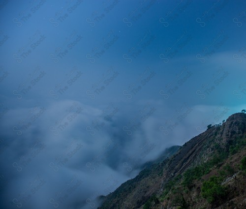 A snapshot showing the Black Mountain in the Jazan region in the south of the Kingdom of Saudi Arabia, historical and tourist landmarks, mountain heights, Jazan mountains, mountainous nature in Jazan