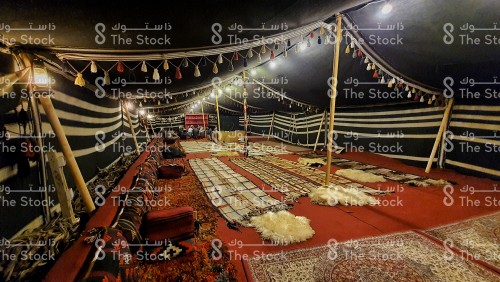 The tent with an old heritage design and décor