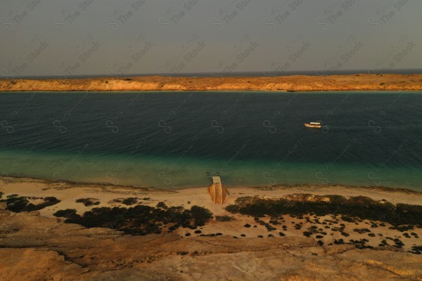 Aerial image of one the breathtaking islands of Jazan