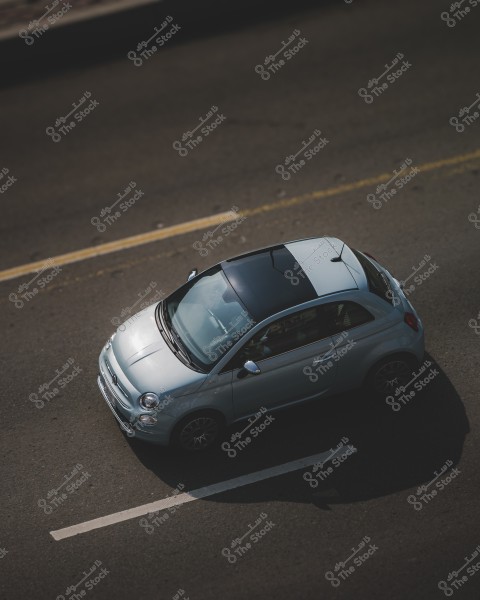 Closeup of a vehicle on the road