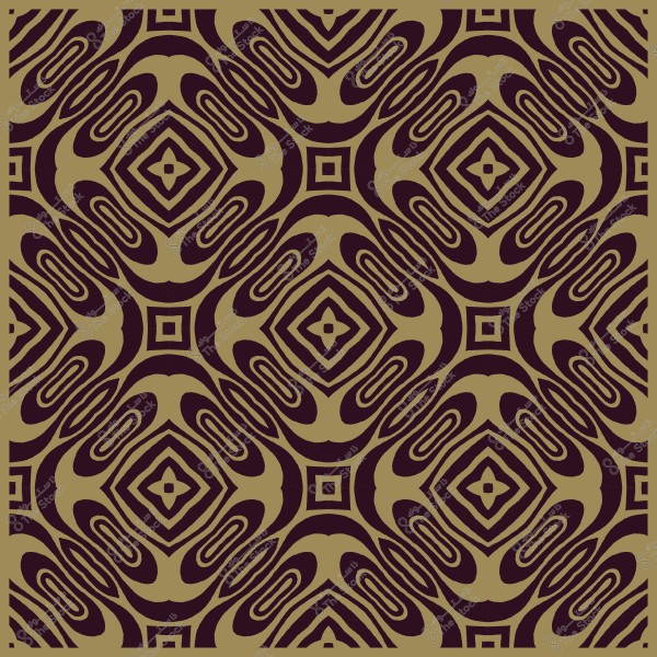 تصميم نمط متكرر يحتوي على أشكال هندسية بظلال البني والبيج.