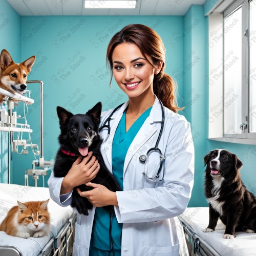 Veterinary services with a female veterinarian