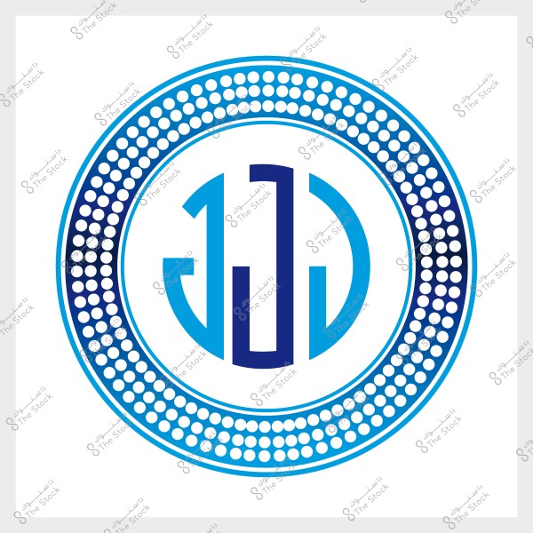 شعار يتكون من دائرة تحتوي على نمط من النقاط البيضاء والزرقاء متدرجة الألوان تحيط بشكل هندسي يحتوي على خطوط رأسية ومنحنية باللون الأزرق.

-