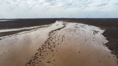 رحلة برية ، سيول و أمطار بمحمية الملك سلمان