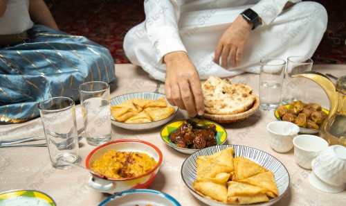 فطور عائلة سعودية برمضان ،سفرة رمضان