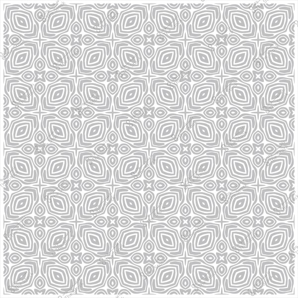 نمط هندسي متماثل بالأبيض والرمادي يحتوي على أشكال معينية متكررة.