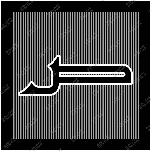 صورة تحتوي على حرف عربي "هـ" باللون الأبيض داخل مربع أسود مع خطوط رأسية رفيعة رمادية اللون تشكل خلفية الصورة.

-