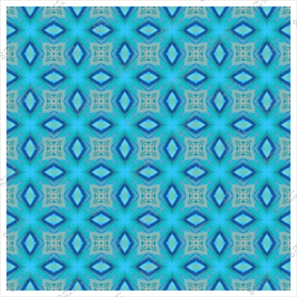 Repeating geometric pattern in blue and green colors with diamond shapes