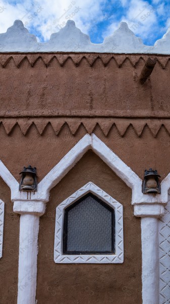 An old mud building in the heritage village of Ushaiqar