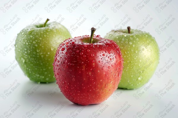 Apple in a studio photography