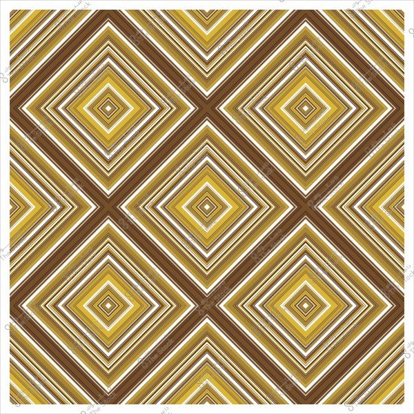 نمط هندسي بألوان بنية وصفراء بشكل معينات متداخلة.