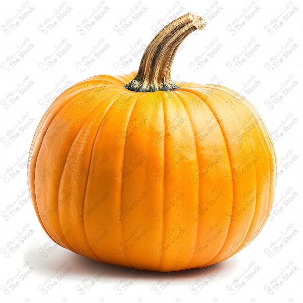 Fresh orange pumpkin on a white background by AI