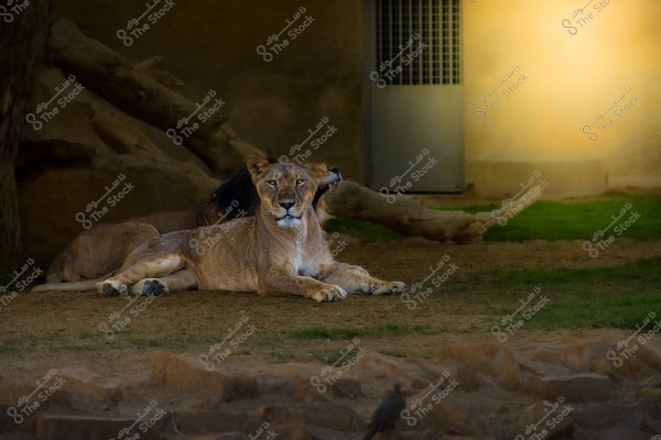 lion couple in riyadh zoo Saudi Arabia