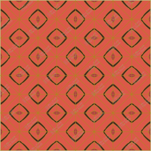 Repeating geometric pattern consisting of diamond shapes in red and black.