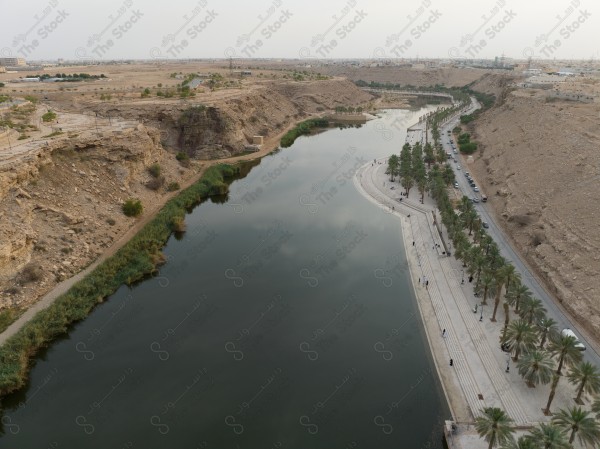 صورة لمنتزه وادي نمار في مدينة الرياض، أماكن سياحية، اودية في السعودية.