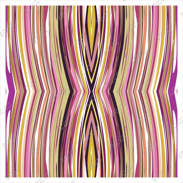 نمط تجريدي متماثل بألوان متعددة تشمل الوردي والبني والذهبي والأبيض, يشبه شكل X.