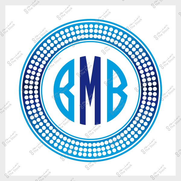 صورة لشعار يتكون من الأحرف BMB مع دوائر زرقاء تحيط به.