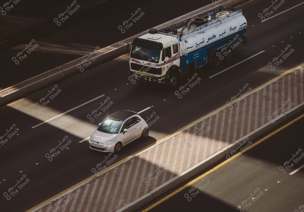 closeup of cars on the road