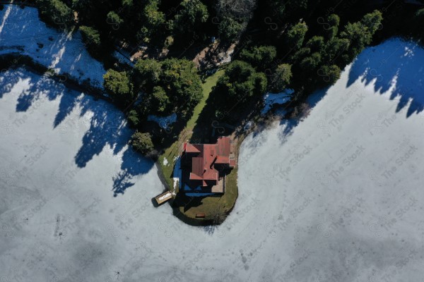 A picture from the lake of Bolu city in Turkey