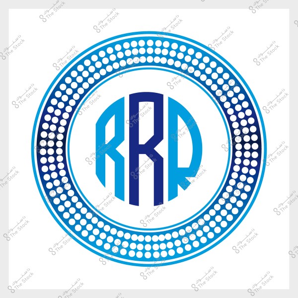 A circular logo design featuring the letters "RRR" in blue at the center, surrounded by a circle of blue gradient dots on a white background.
-