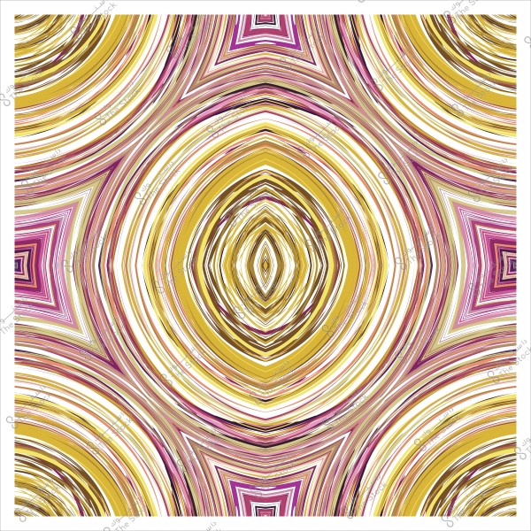 نمط متكرر من الدوائر الملونة بألوان ذهبية ووردية, يشبه التصميم التجريد الهندسي.