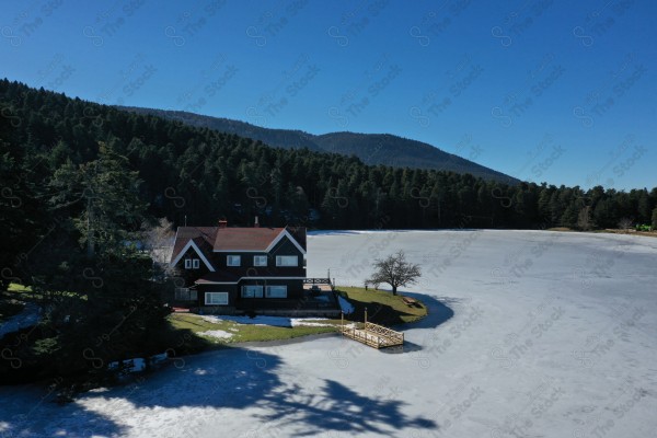 A picture from the lake of Bolu city in Turkey