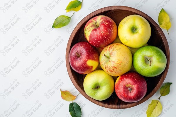 Apple in a studio photography