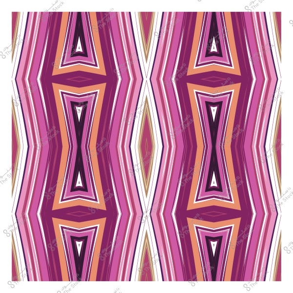 نمط متكرر بألوان وردية ومتنوعة بتصميم هندسي متماثل.