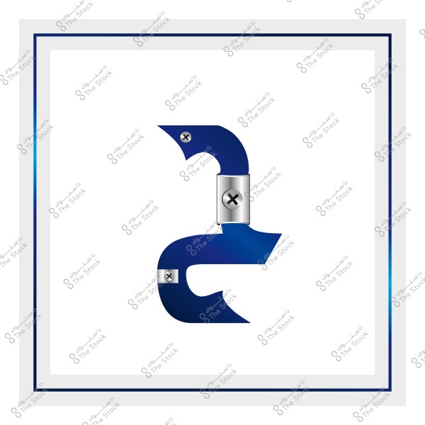 صورة تظهر تصميمًا إبداعيًا لرقم "2" باللغة العربية. الرقم مطور بأسلوب معدني لامع بألوان زرقاء, وبه تفاصيل تشبه البراغي والمفاصل المعدنية, مما يضفي عليه مظهرًا صناعيًا.
                            
-