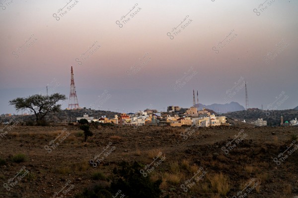 An aesthetic view of a beautiful village located on top of a mountain range near Al Hada in Taif, Saudi Arabia