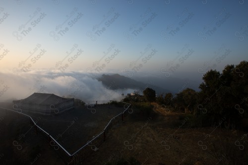 A snapshot showing the Black Mountain in the Jazan region in the south of the Kingdom of Saudi Arabia, historical and tourist landmarks, mountain heights, Jazan mountains, mountainous nature in Jazan