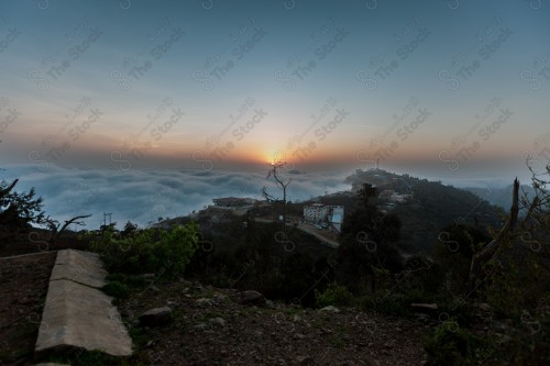 A snapshot showing the Black Mountain in the Jazan region in the south of the Kingdom of Saudi Arabia, historical and tourist landmarks, mountain heights, Jazan mountains, mountainous nature in Jazan