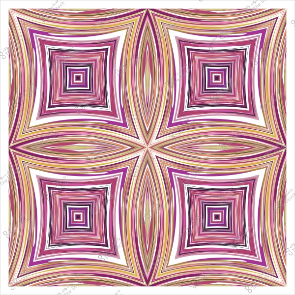 نمط متكرر من المربعات المتداخلة بألوان وردية وذهبية, يشكل تأثيراً بصرياً جذاباً في تصميم أربعة مربعات كبيرة متماثلة.