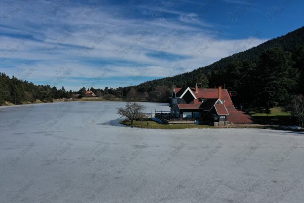 A picture from the lake of Bolu city in Turkey