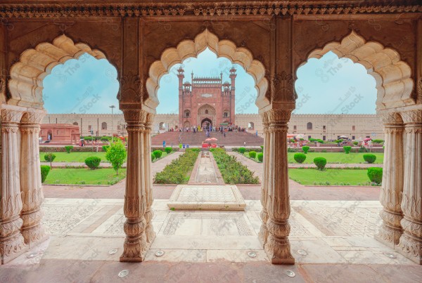 A Beautiful view of Baadshahi Masjid Lahore Pakistan