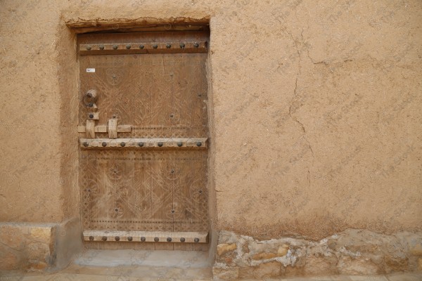 Doors of old mud houses in the Kingdom of Saudi Arabia - Shaqra