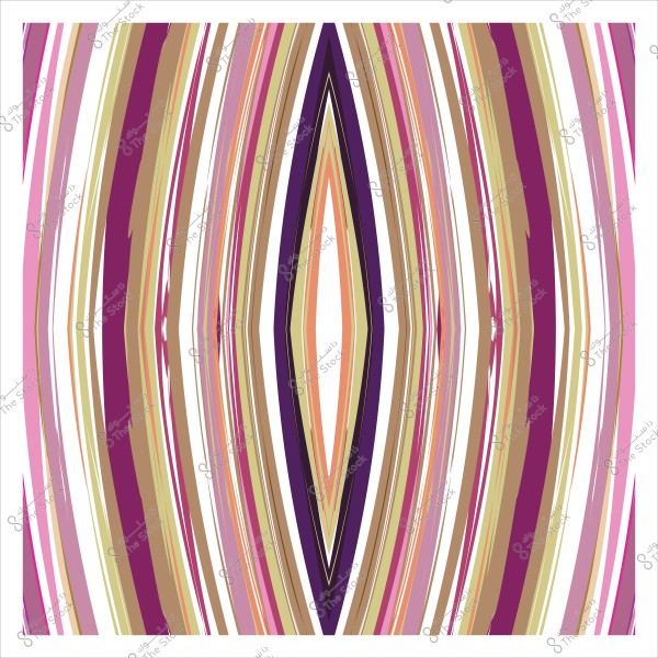تصميم تجريدي بخطوط ملونة متموجة بألوان متعددة تشمل الأرجواني والذهبي والبني والوردي.