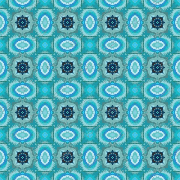 نمط هندسي متعدد الألوان باللونين الأزرق والأخضر يتكرر بشكل منتظم.